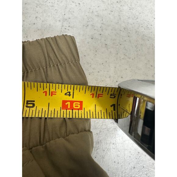 Lovers + Friends Issa Cargo Pants Army Green M Baggy 100% Nylon Jogger D4 - Picture 6 of 7